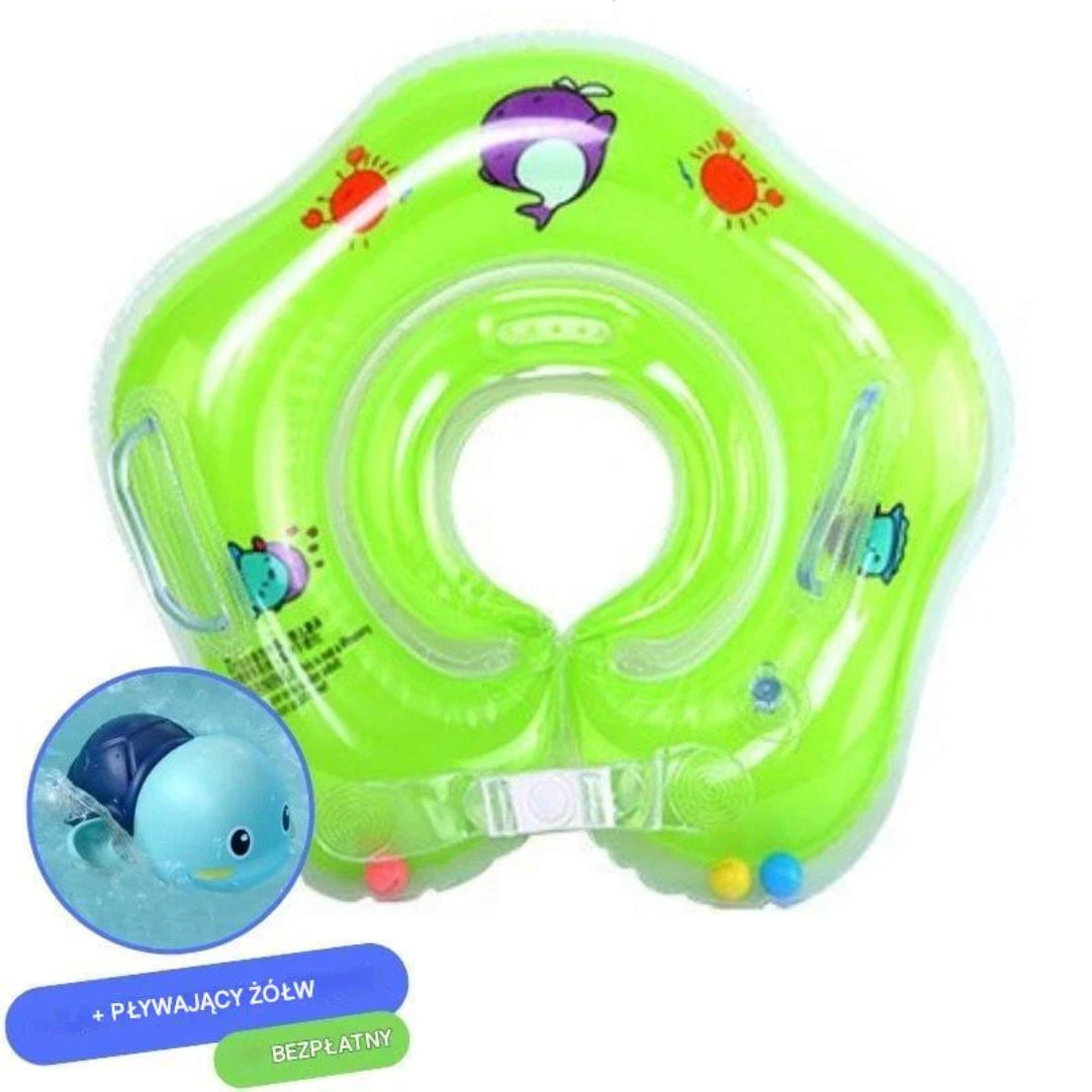Inflatable baby boat with secure seat