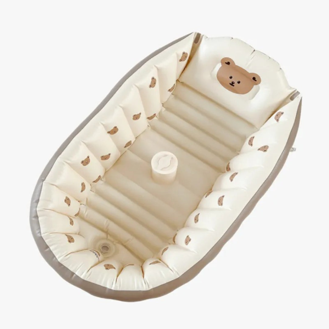 Inflatable baby bathtub compact travel model
