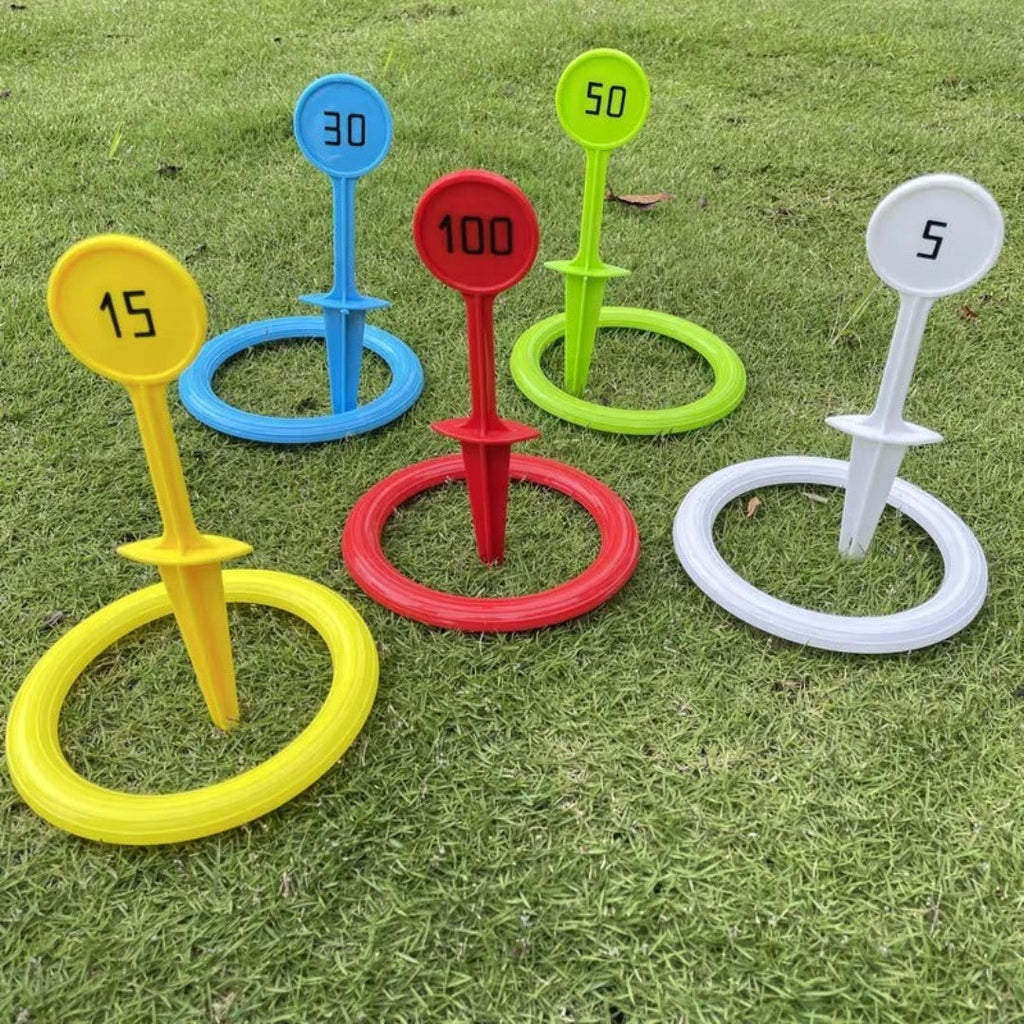 Ring toss game for the garden outdoor family game