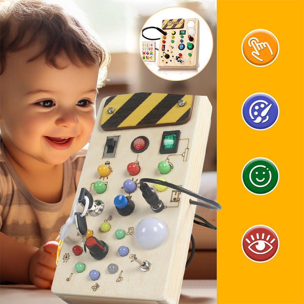 Shut the Box game in wood, classic family game with dice