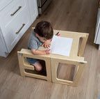 4-in-1 Learning Tower for toddlers for climbing and playing