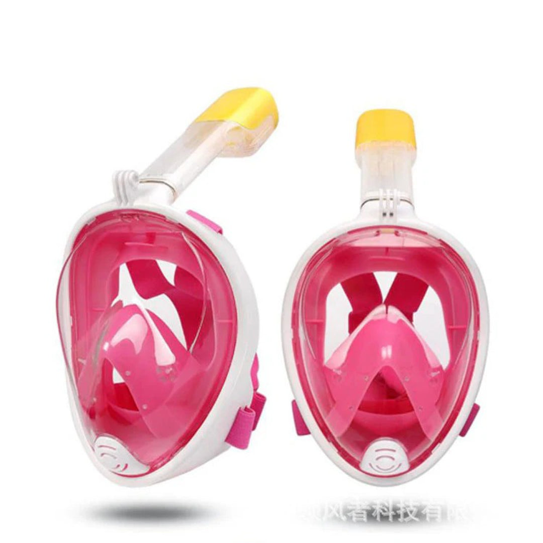 Children's diving mask with full face coverage and 180-degree field of vision