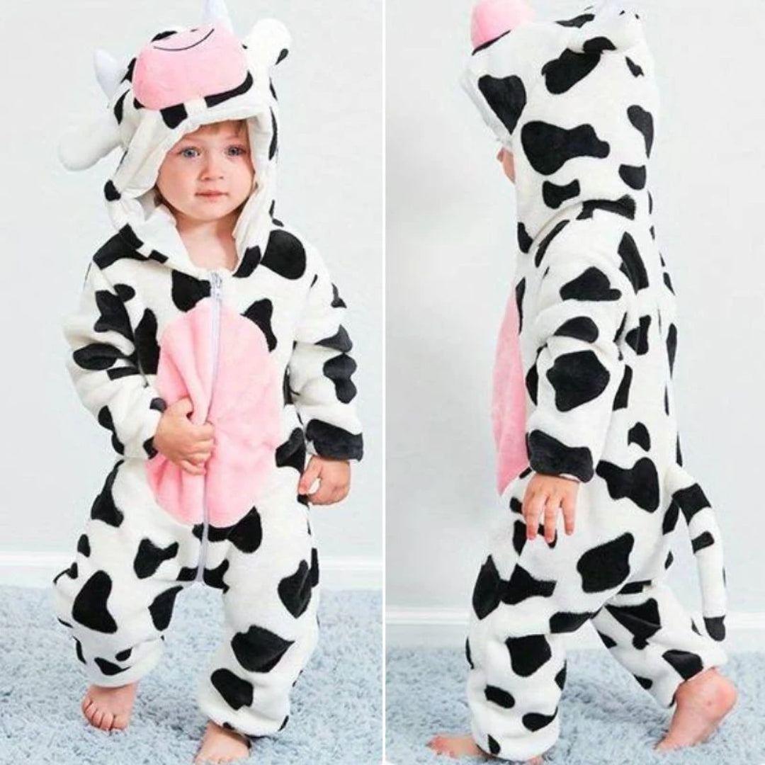 Soft baby jumpsuit with zipper