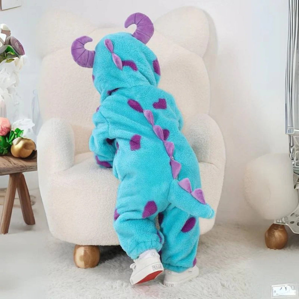 Soft baby jumpsuit with zipper