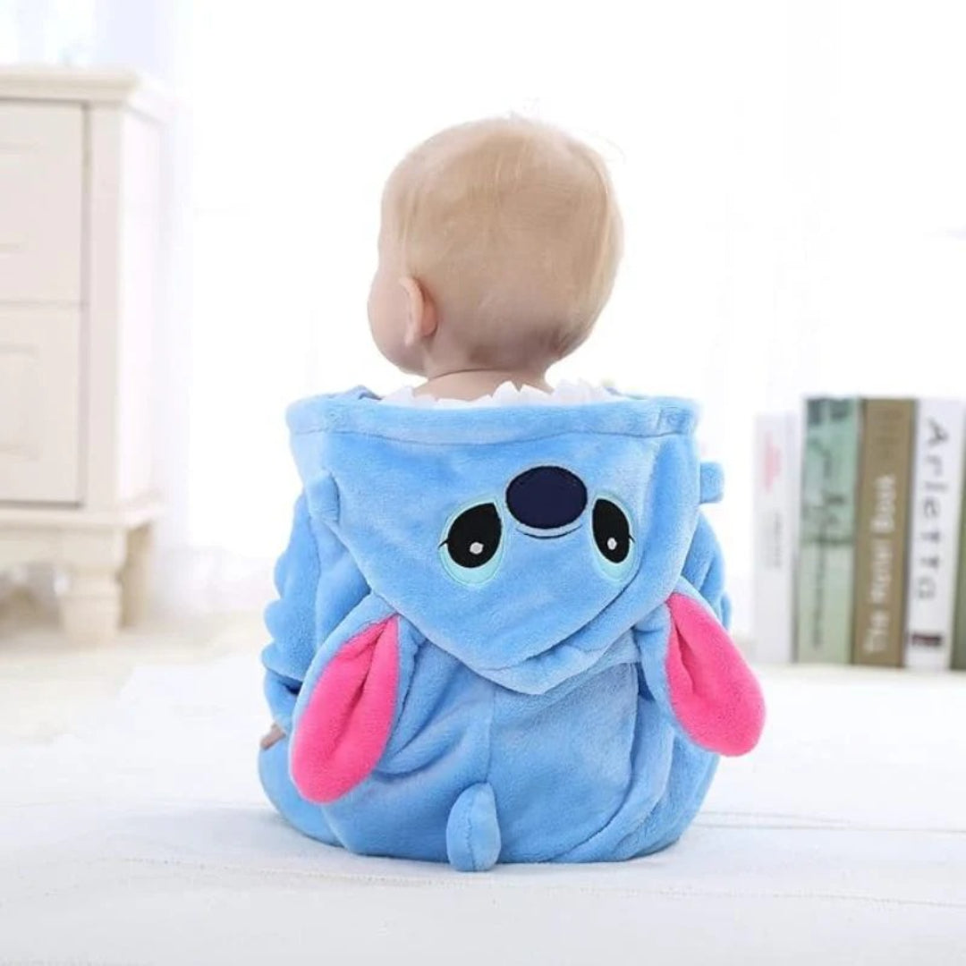 Soft baby jumpsuit with zipper