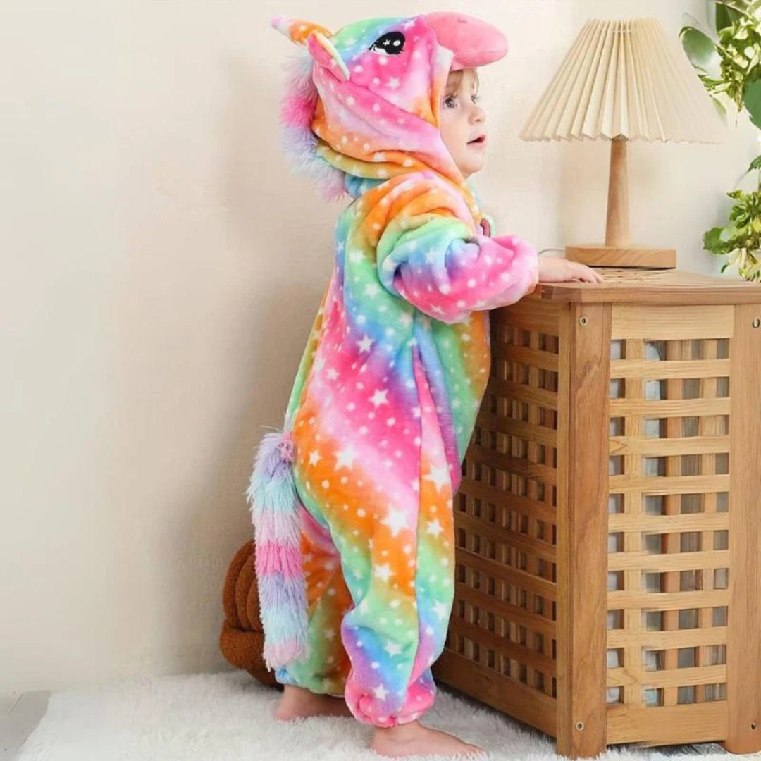 Soft baby jumpsuit with zipper