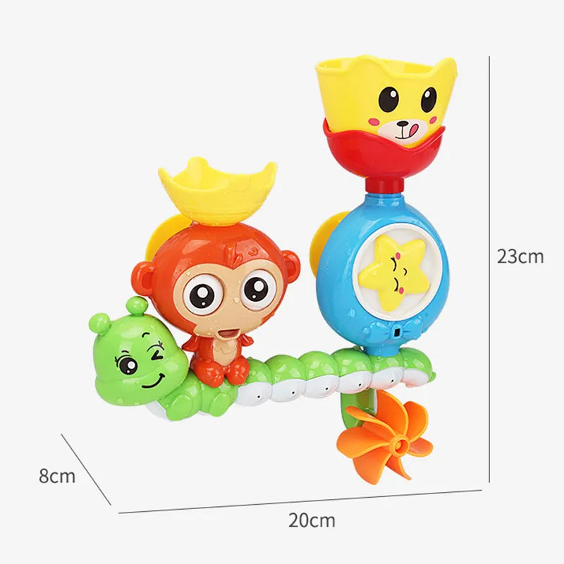Animal splash toys for bath time