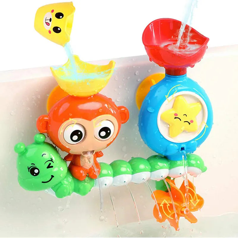 Animal splash toys for bath time