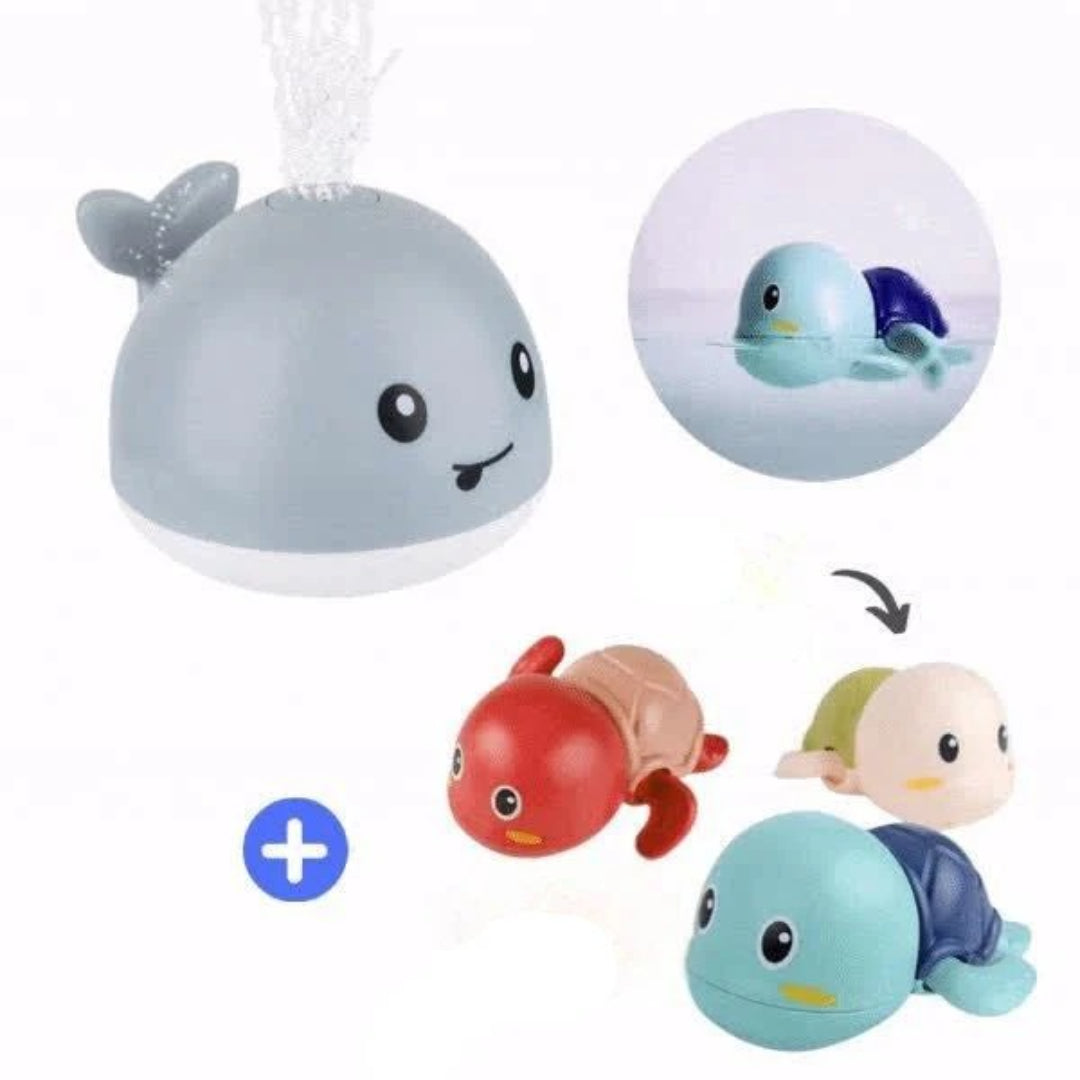 Inflatable whale for fun water play