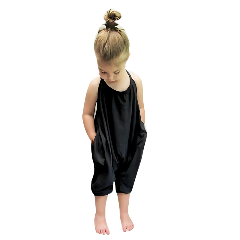 Comfortable backless jumpsuit for children