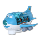 Electric airplane toy with lights and music