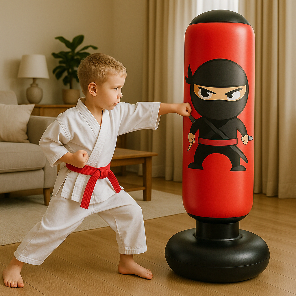 Freestanding punch bag for children boxing toy