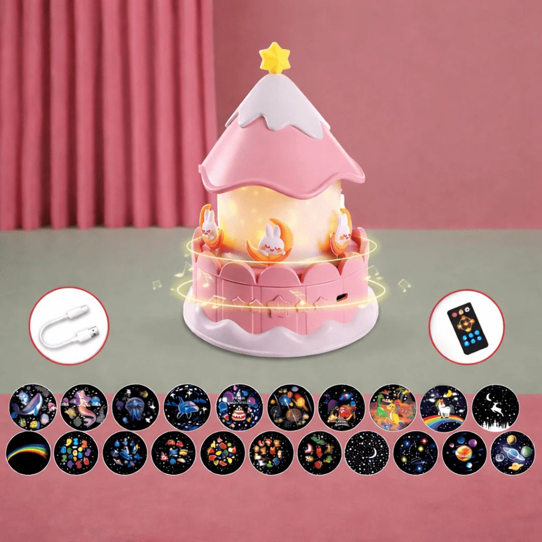 Star Projector Night Light with Music and 12 Themes