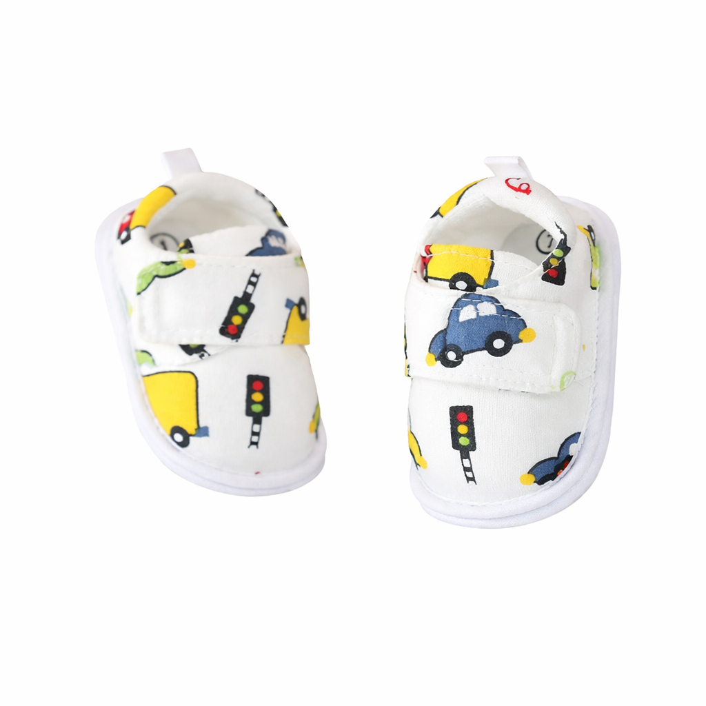 Sneakers with cartoon animal print and non-slip sole