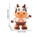 Light-up dancing cow toy for active fun