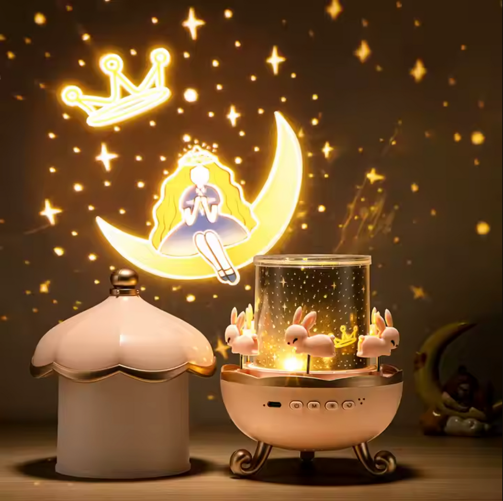 Rotating Projector for Children with Night Light Projections