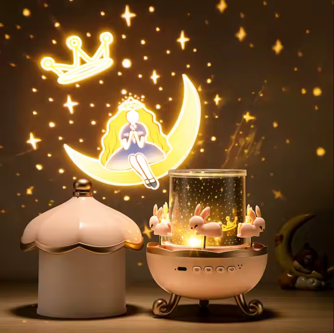 Rotating Projector for Children with Night Light Projections