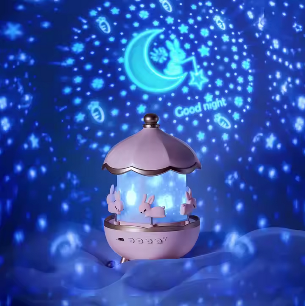 Rotating Projector for Children with Night Light Projections