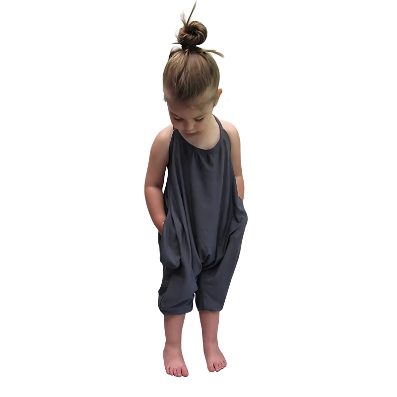 Comfortable backless jumpsuit for children