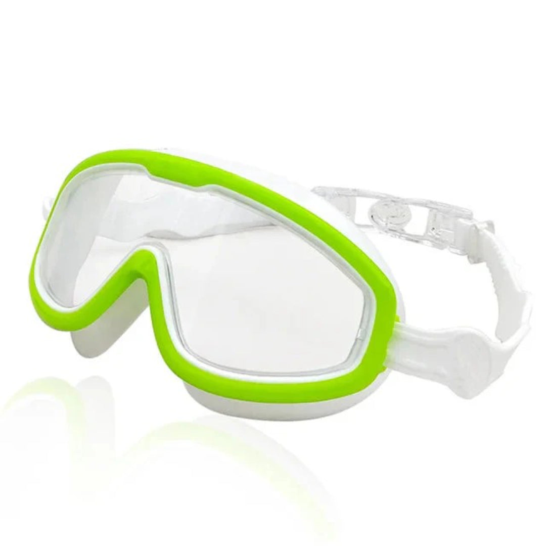 Children's swimming goggles with adjustable anti-fog construction