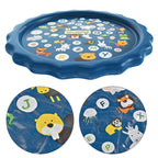 Inflatable water play mat for sensory tummy time activity
