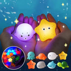 Light-up bath animals