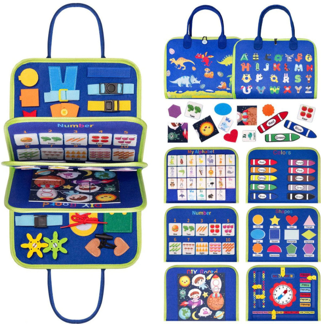 Aktivitetsbog til småbørn legetøj til motorisk udvikling