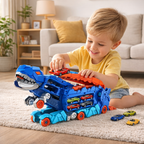 Transforming Toy Truck with Dinosaur Design