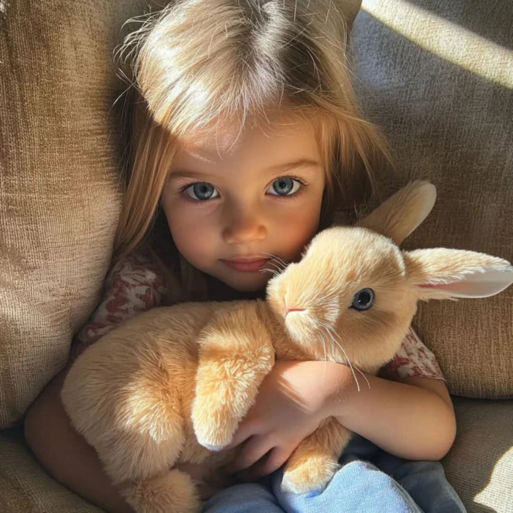 Interactive Plush Rabbit with Hopping Effect