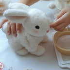 Interactive Plush Rabbit with Hopping Effect