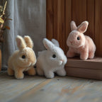 Interactive Plush Rabbit with Hopping Effect