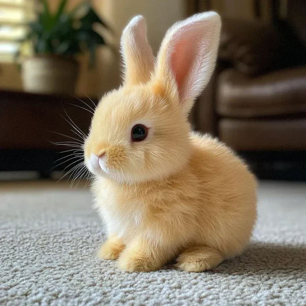 Interactive Plush Rabbit with Hopping Effect