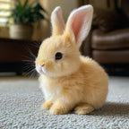 Interactive Plush Rabbit with Hopping Effect
