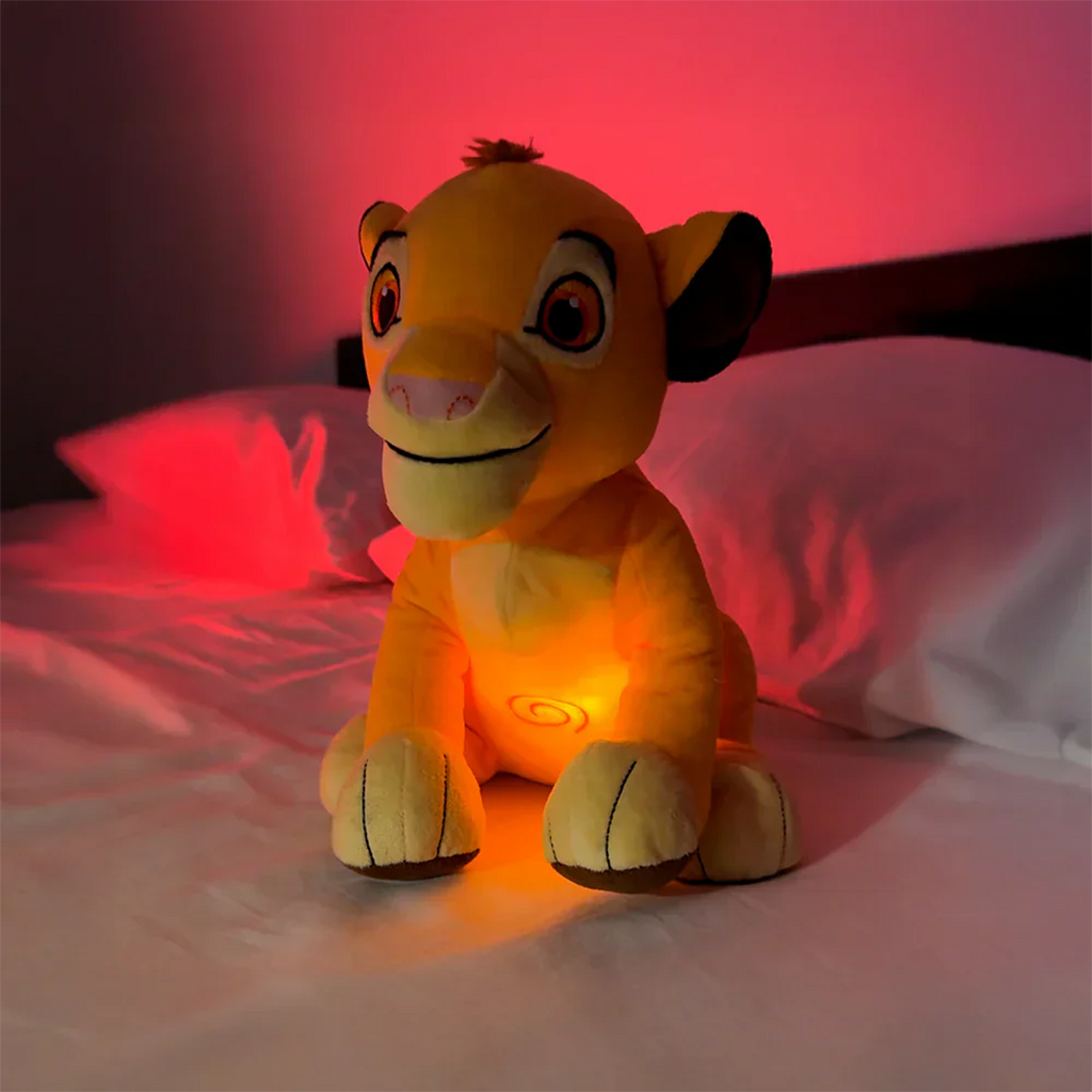 Interactive plush lion with breathing function