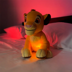 Interactive plush lion with breathing function