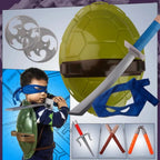 Ninja set for children with shield and BPA-free plastic accessories