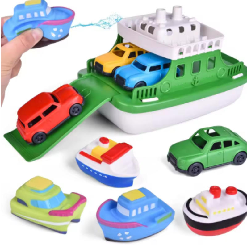 Floating Car and Boat Toy Set