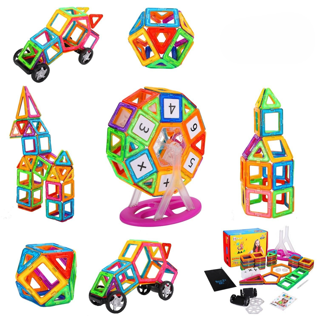 Magnetiske byggeklodser kreativt STEM legetøj til børn