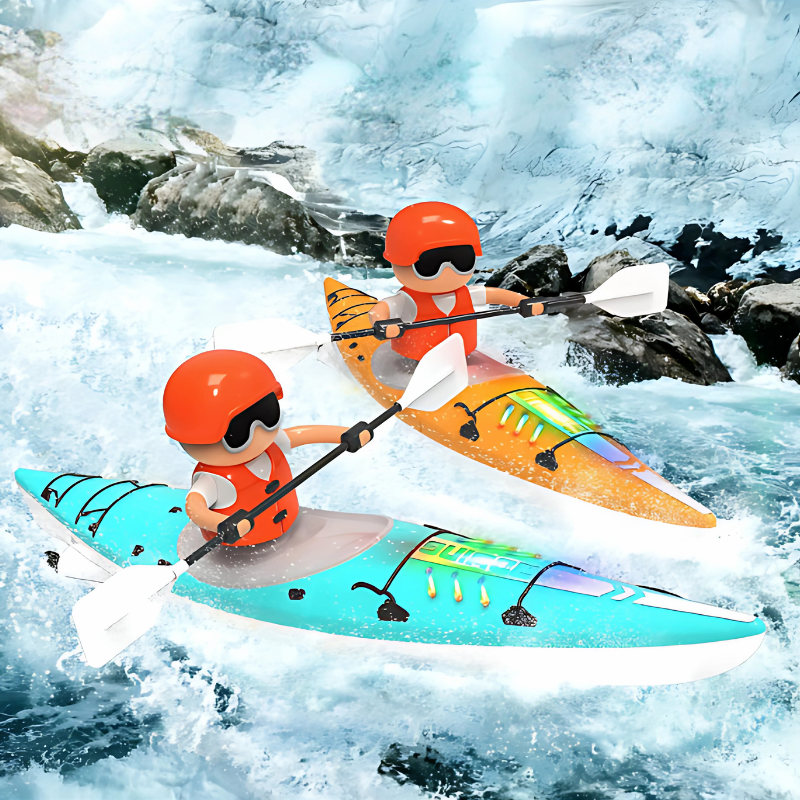 Remote-controlled kayak toy for children