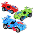 Fast transforming dino car for action play