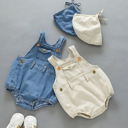 Comfortable cotton jumpsuits for babies