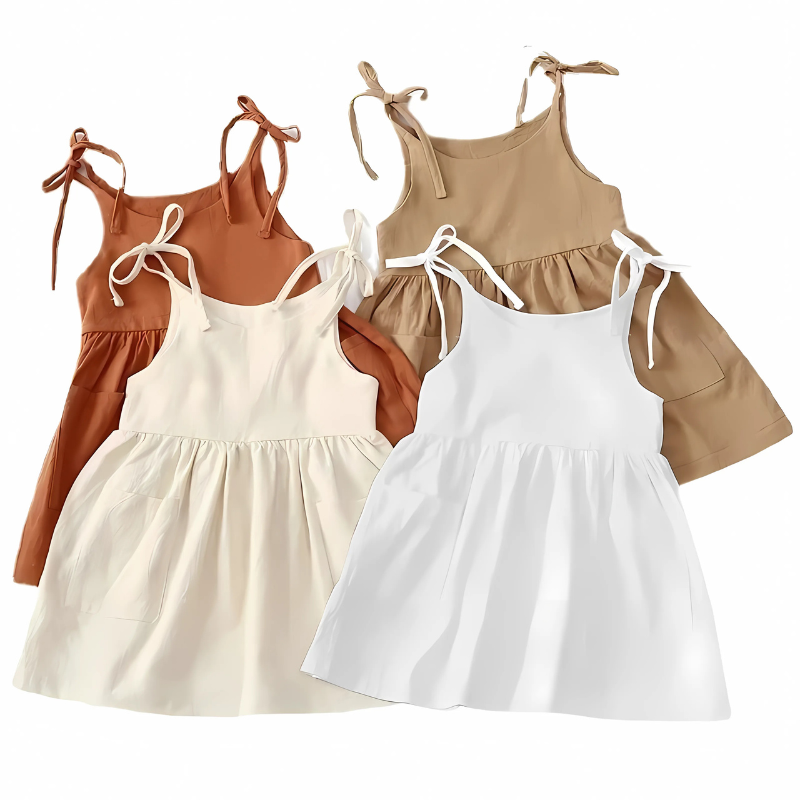 Comfortable style summer dress for girls