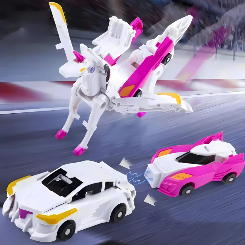 Magnetic Transforming Car and Robot Toy