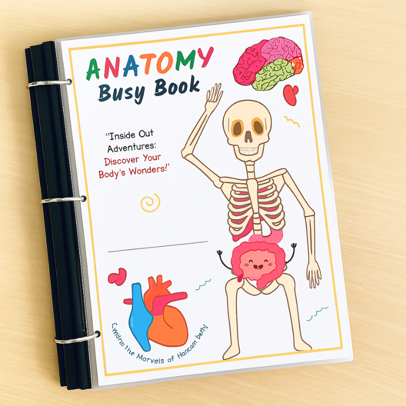 Interactive book about the human body for learning