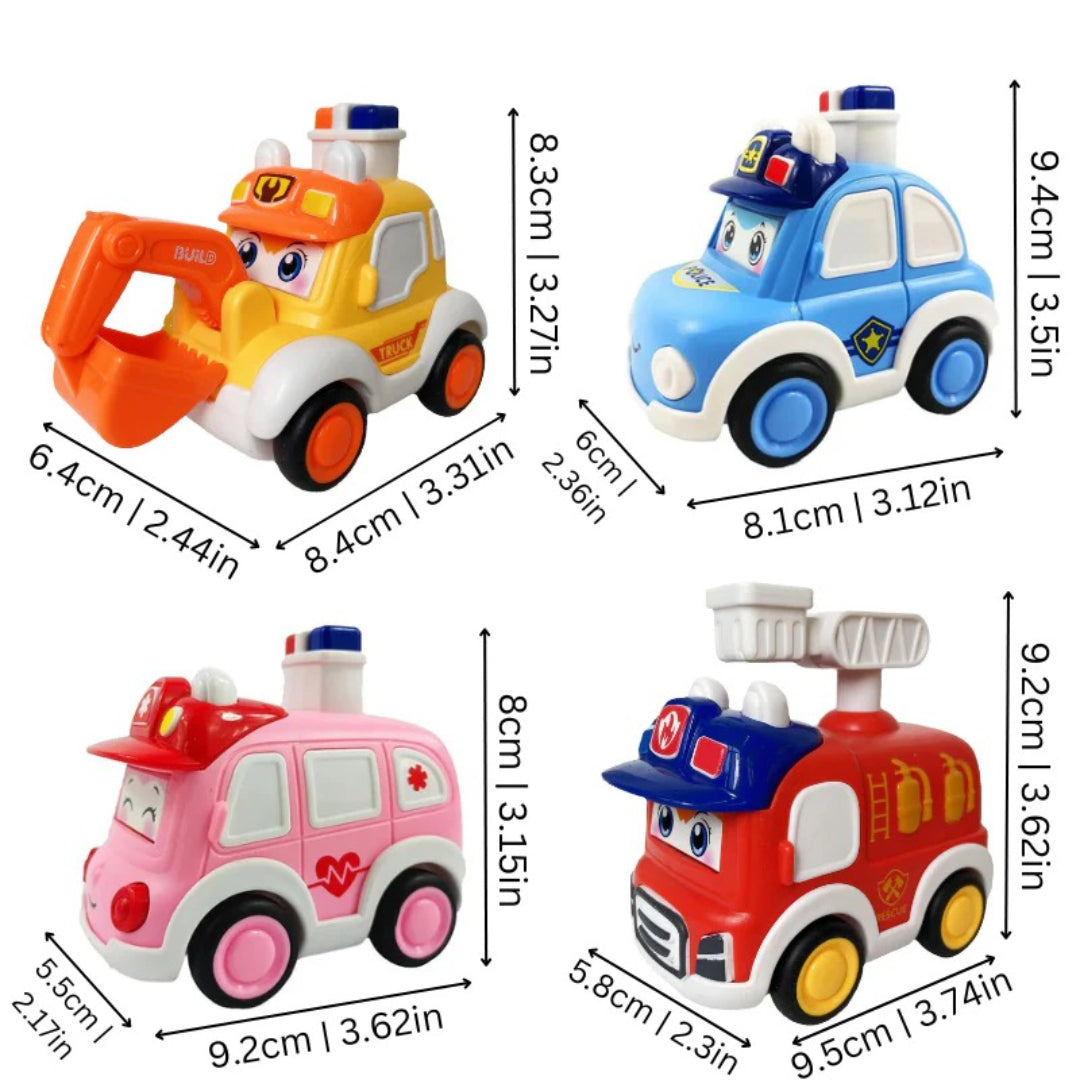 Rescue Vehicle Set with Four Action Figures