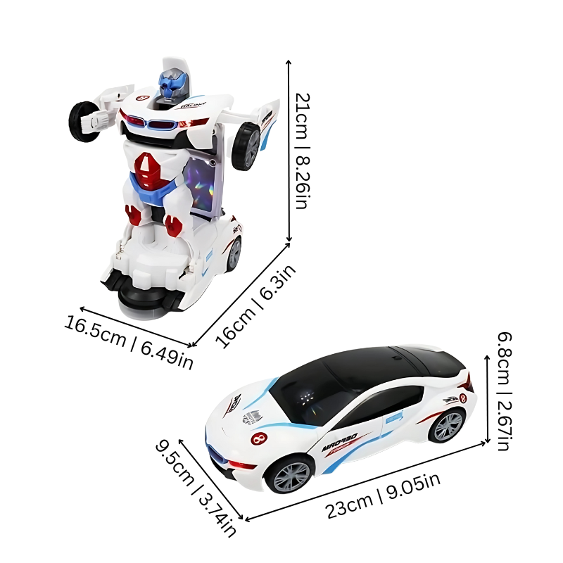 2-in-1 Car to Robot Transformer Toy
