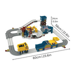 Interactive construction site playset for kids