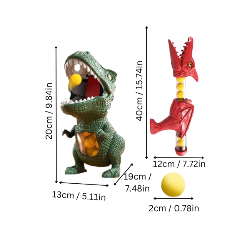 Dinosaur shooter toy for action play
