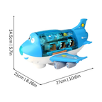 Electric airplane toy with lights and music