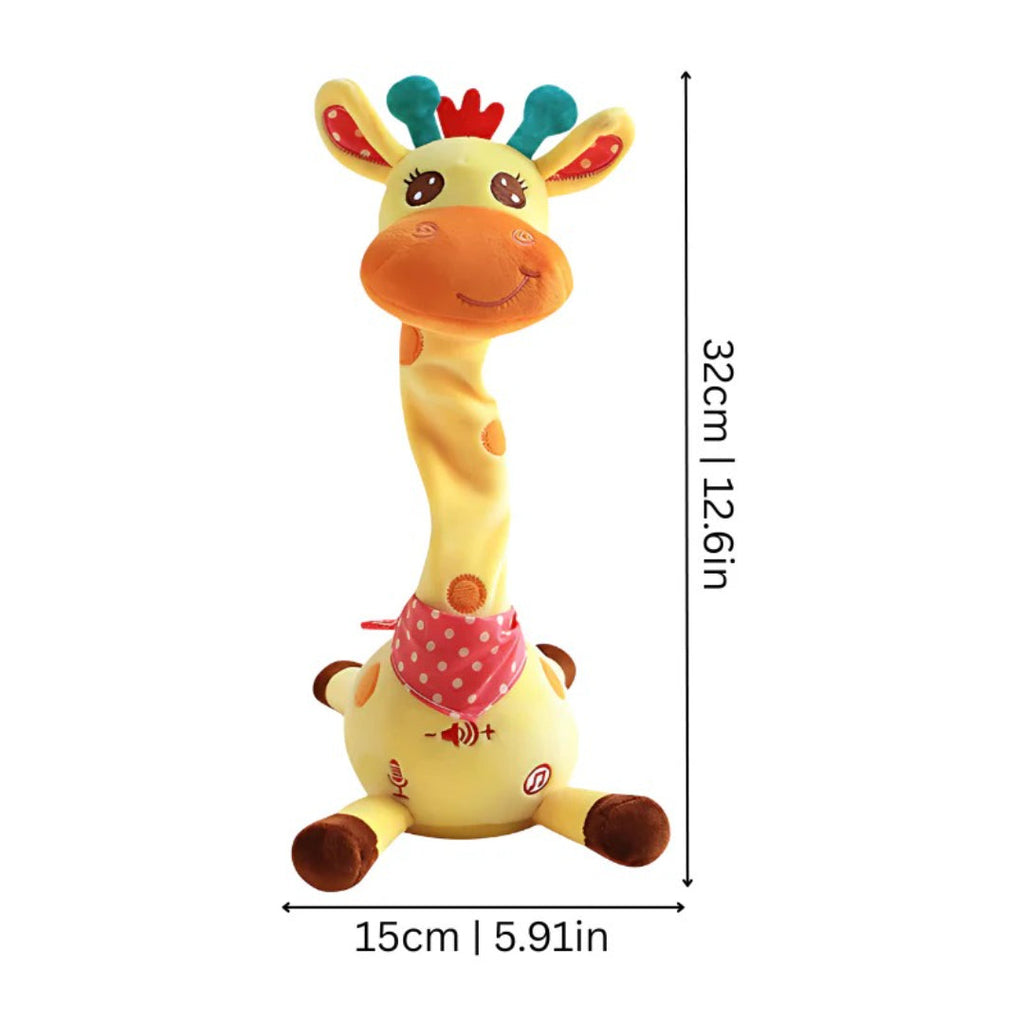Musical giraffe toy with sensory light function